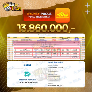 Read more about the article BUKTI PEMBAYARAN HAITOGEL TOGEL SYDNEY RP. 13.860.000