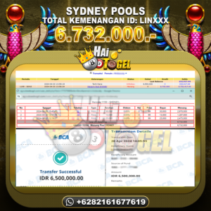 Read more about the article BUKTI PEMBAYARAN HAITOGEL TOGEL SYDNEY RP. 6.732.000