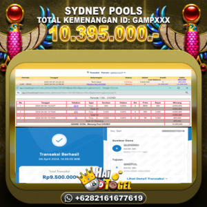 Read more about the article BUKTI PEMBAYARAN HAITOGEL TOGEL SYDNEY RP. 10.395.000