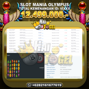 Read more about the article BUKTI JACKPOT HAITOGEL SLOT : SLOT MANIA OLYMPUS RP. 12.499.000