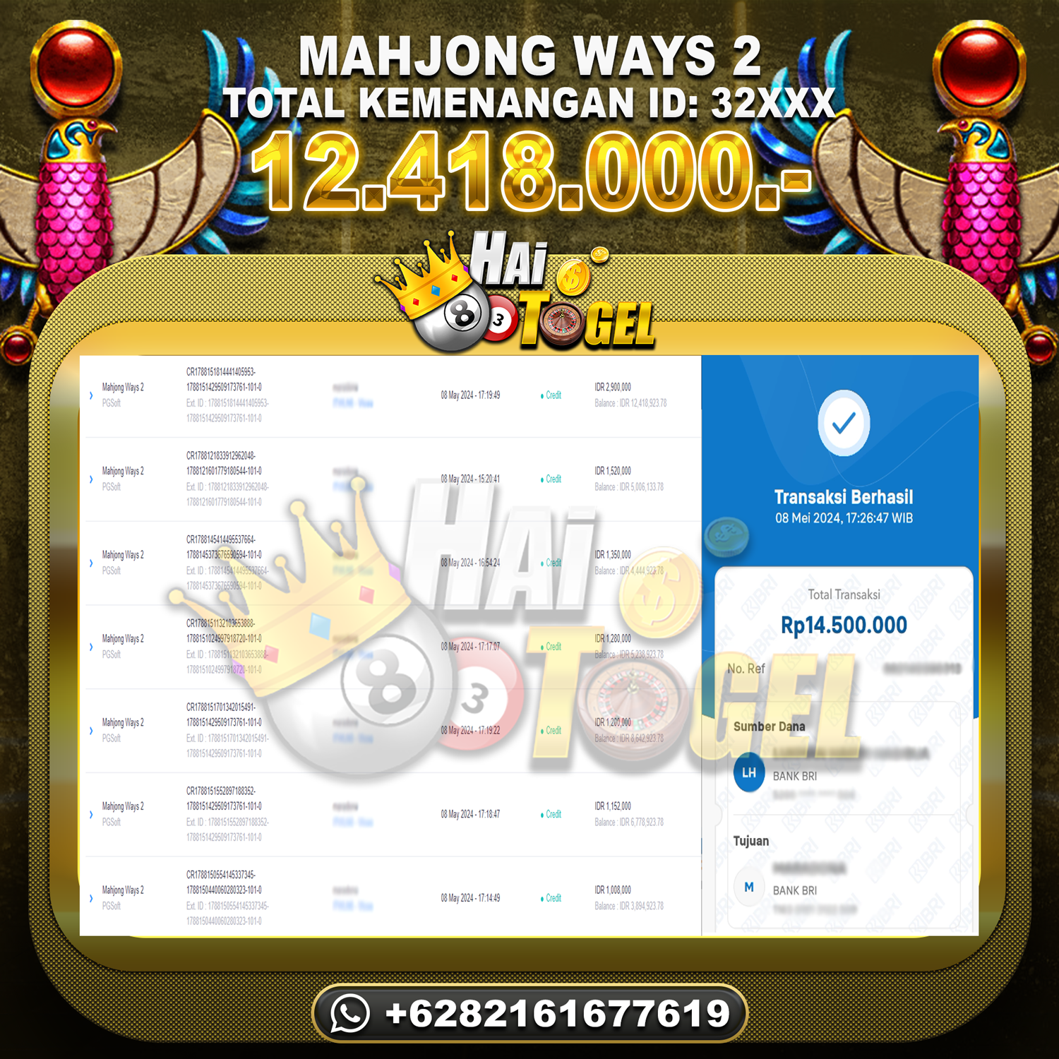 You are currently viewing BUKTI JP SLOT HAITOGEL MAHJONG WAYS 2 RP. 12.418.000