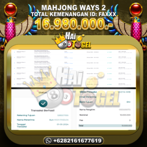 Read more about the article BUKTI JP SLOT HAITOGEL MAHJONG WAYS 2 RP. 16.980.000