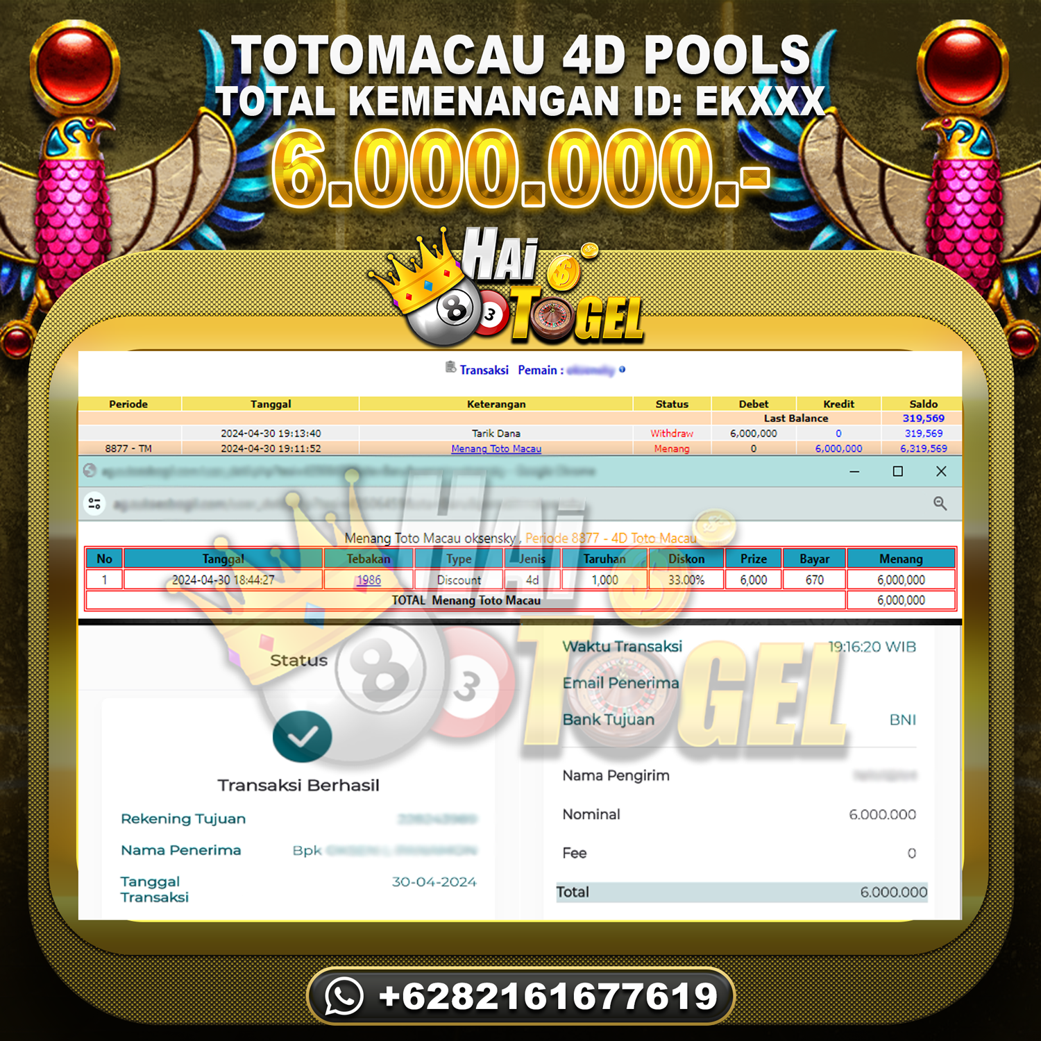 You are currently viewing TOGEL HAITOGEL BUKTI JP PASARAN TOTOMACAU4D RP. 6.000.000